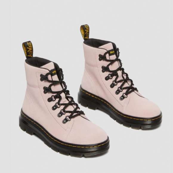 Dr. Martens Shoes - Dr, MARTEN'S COMBS WOMEN SUEDE CASUAL BOOTS PINK HI SUEDE WP / 27342279